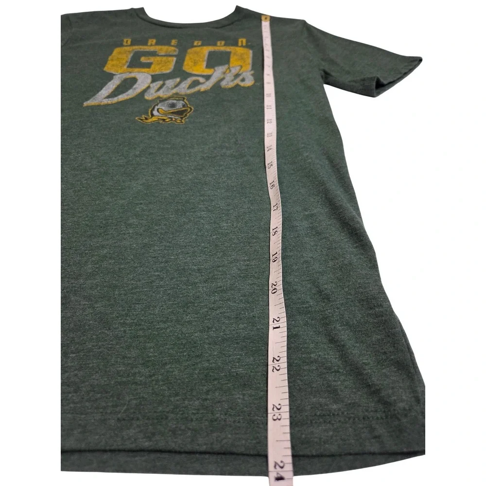 Team Athletics Oregon Go Ducks Kids XL 14/16 Green Heather Graphic T-Shirt
